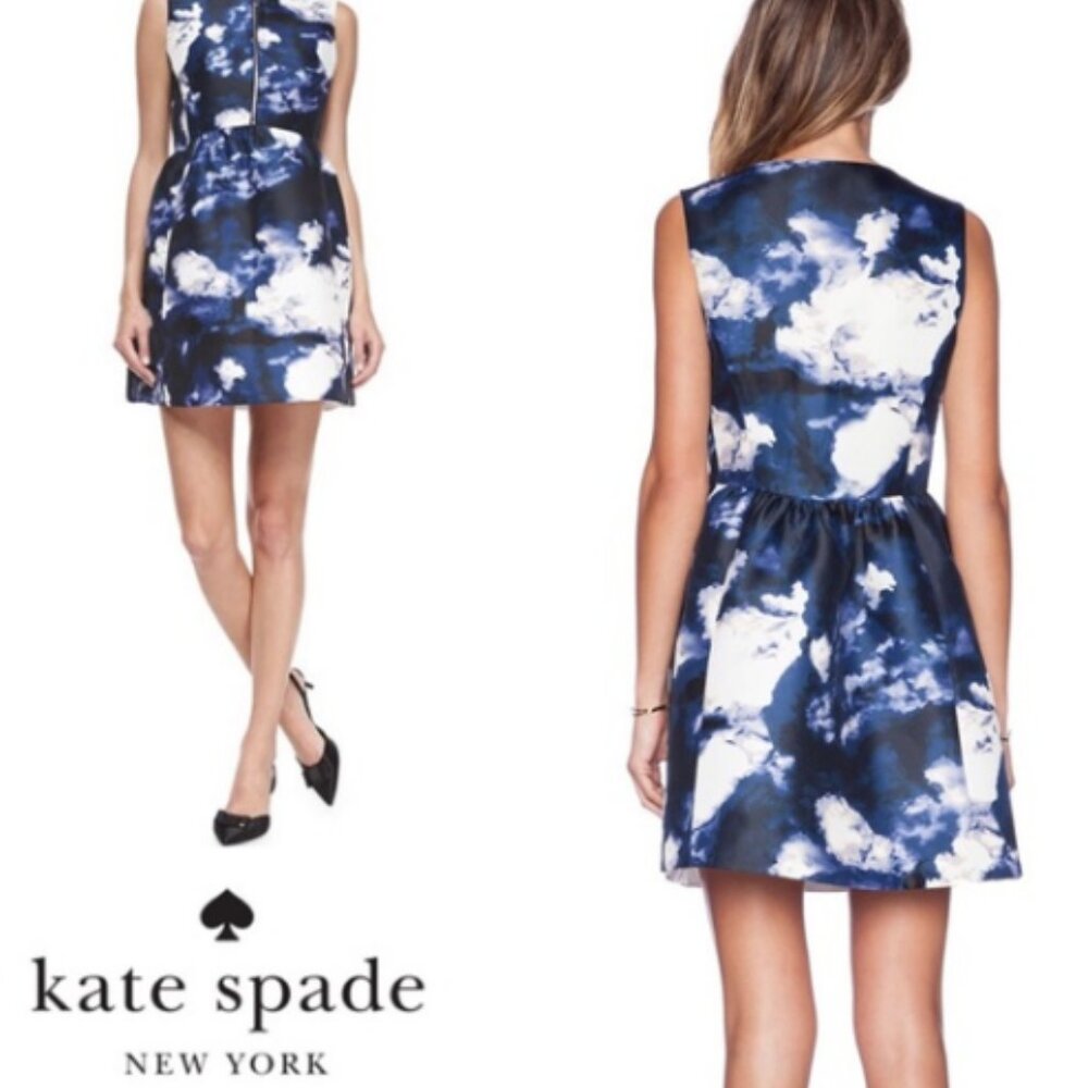 NWT Kate Spade New York “Joss” Dress Blue Dusk & Cloud Size 8